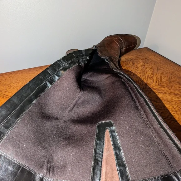 Ecco Bremen Brown Leather Zip Up Buckle Strap Knee High Boots Women 6.5 / 37 - Picture 7 of 9